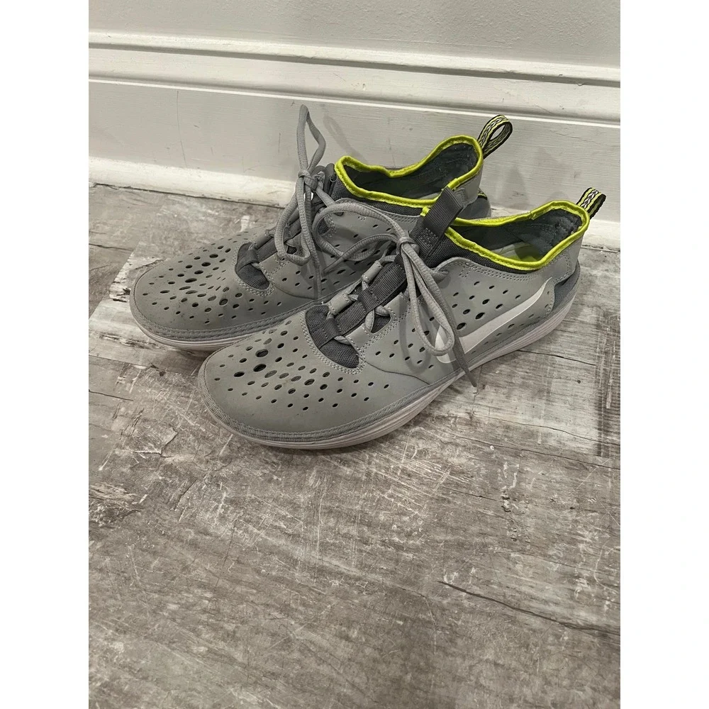 Nike Men's Shoes Solarsoft Costa Low Wolf Grey Venom Green Water Sneaker Size 10
